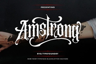 Amstrong Font: a Bold Typeface for Creative Design Projects