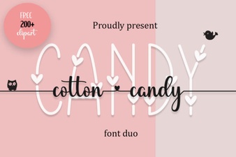 Whimsical Cotton Candy Font for Creative Projects