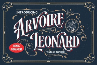 Elegant Arvoire Leonard Font for Creative Projects