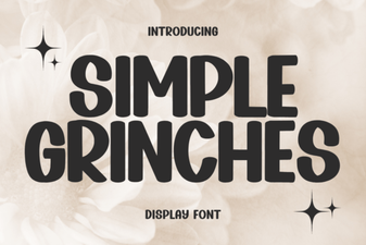 Simple Grinches Font for Festive Holiday Designs