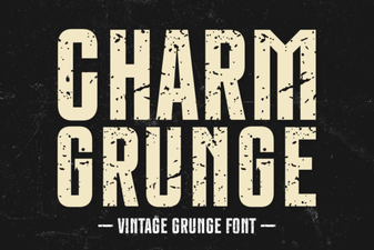 Charm Grunge Font: Bold and Creative Typography Design