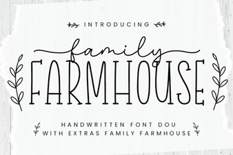 Rustic Charm Family Farmhouse Font for Cozy Design Projects