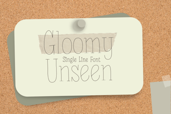 Gloomy Unseen Font: Dark Mysterious Typography for Designers