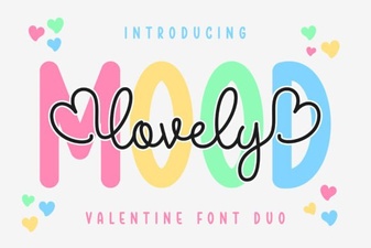 Lovely Mood Duo Font: Creative Design Pairing for Projects