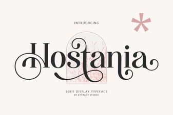 Hostania Font: a Creative Typeface for Modern Designs
